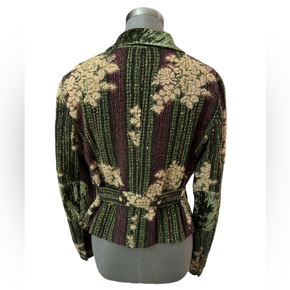 Vintage Etro Fall 2004 Runway Wool Brocade Blazer IT 46 US 10 - Picture 5 of 14
